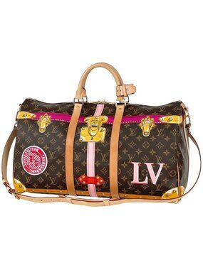 Louis Vuitton Keepall Bandouliere 50 Summer Trunk 2-Way Boston Bag Monogram
